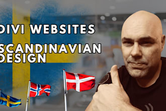 design a clean divi website for scandinavian businesses