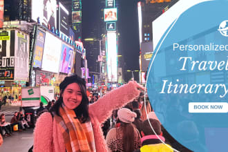 plan your travel itinerary to bali, new york, singapore, etc