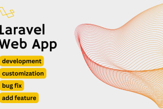 develop, update, modify laravel web application, PHP website