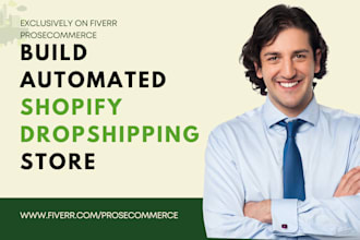 create automated shopify dropshipping store build ecommerce website design setup