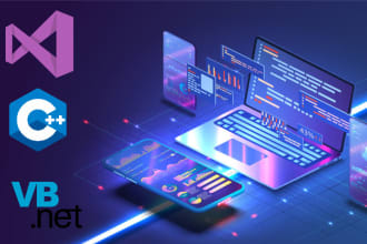 make windows forms application csharp , visual basic vb studio