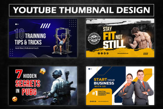 design attractive youtube thumbnail