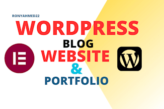make professional blog website design and development