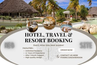 build hotel, travel, resort and vik booking wordpress website