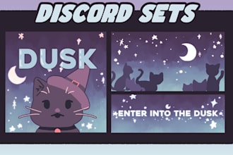make graphics for discord banners, logo and invites