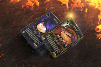 design a professional card game template