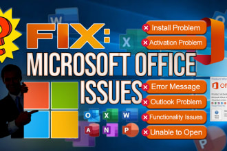 install fix microsoft office issues