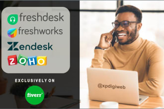perfectly setup freshdesk zendesk zoho professionally