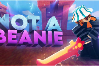 create a roblox bed wars thumbnail