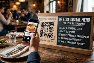 build a qr code digital menu for your restaurant