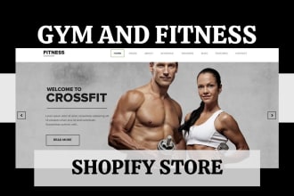 design gym and fitness shopify health and wellness store gym equipment website
