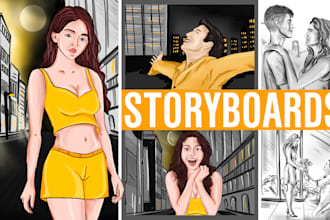draw storyboards for films, commercials or any project