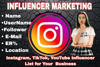 find outreach, run and manage instagram influencer marketing campaign