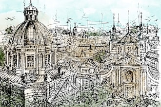 draw quick architectural sketches and perspectives