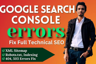 fix google search console errors, XML sitemap, website index, robots txt