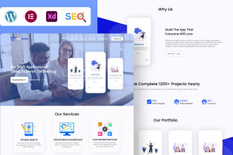 design and develop a custom website or landing page