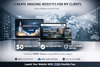 design and develop a custom website or landing page
