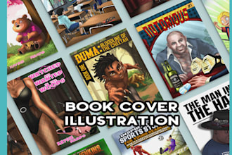 draw book cover illustration and design