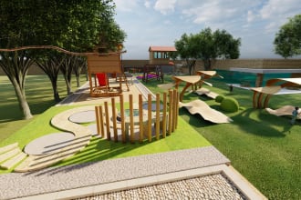design backyards, front yards, swimming pools, and patios