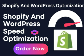 do shopify store and wordpress website speed optimization, gtmetrix, google page