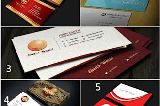 provide double side business cards with source file