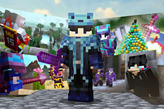 create high CTR minecraft youtube thumbnails