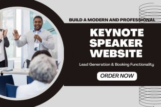 consulting website, keynote speaker website, life coach website, public speaker