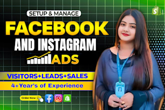 setup and manage facebook ads campaign, shopify fb advertising