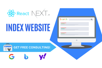 boost indexing for your next js and react js website