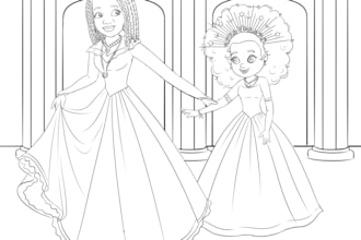 amazing coloring book illustration