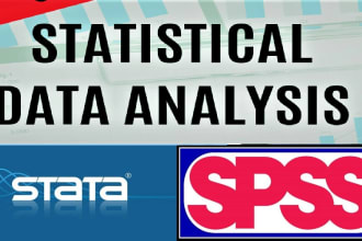 do data analysis, visualization, and interpretation using spss, stata