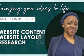 be your website content writer