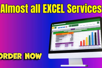 create and fix excel formulas, remove duplicates, and perform data cleaning