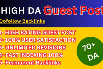 do SEO guest post dofollow backlink on high da pa sites