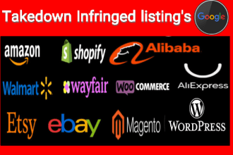 remove copyright infringement post, image from ali,ebay,amazon,shopify,etsy