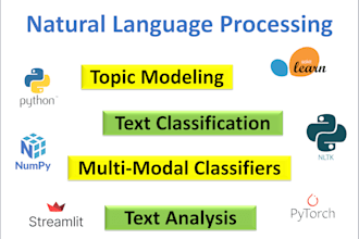 do nlp, topic modeling, ml, dl, ai and sentiment analysis tasks in python