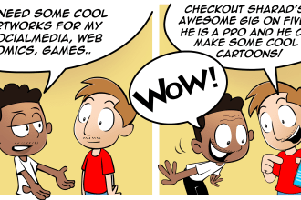 make professional storyboard and cartoon comic strip