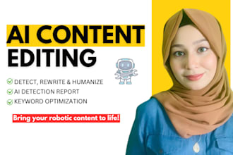 rewrite, edit, and humanize ai content