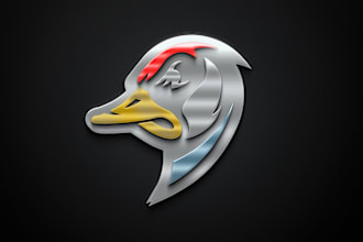 transform your logo into a stunning 3d metallic chrome