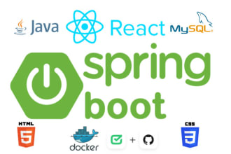 build responsive java spring boot web app with spring and react js