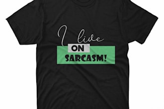 make a simple creative t shirt design