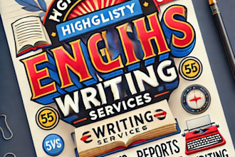 professionally write and type your english assignments, reports, and essays