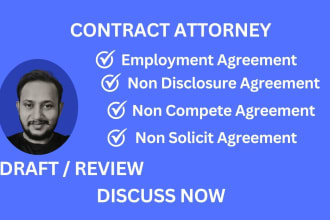 write or review employment contract, agreement and nda