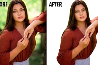 do a professional background removal, enhance, photoshop