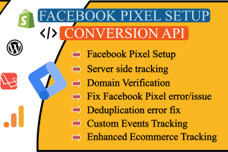 setup or fix facebook pixel conversion API ga4 ios 14 fb error with GTM