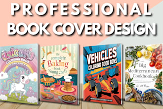 create amazon KDP cover for kids coloring book or adult premium design