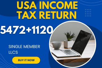 prepare form 5472 and 1120 for single member llc nonresident