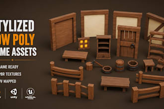 create 3d stylized mesh and artworks using blender