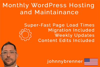 host and maintain your wordpress website