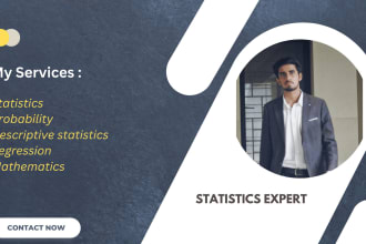 assist you in projects of regression, probability, statistics and inference